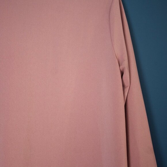 Banana Republic Pink V-Neck Dress Shirt with 3/4 Length Sleeves Medium - Picture 9 of 12